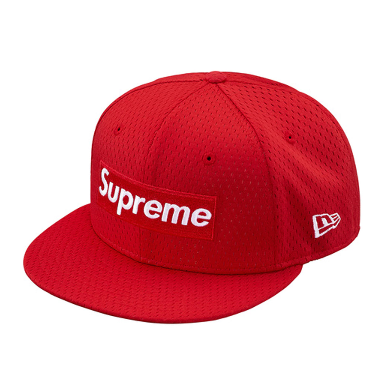Supreme New Era Mesh Box Logo Cap Red - Novelship